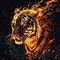 Tiger Diamond Painting Kit for Adults – 5D DIY Full Drill Round Diamond Art for Beginners, Animal Home Wall Decor Gift, 12x12 Inch